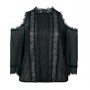 BLACK BLOUSE WITH LACE