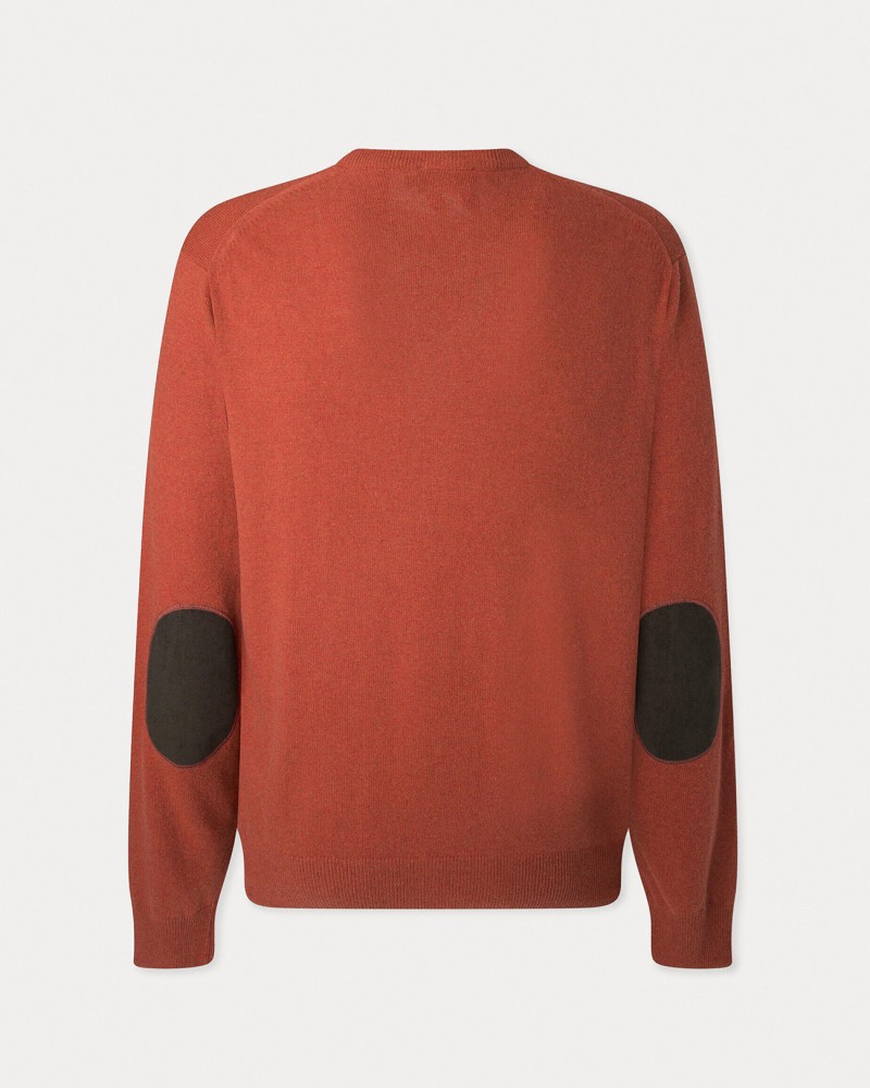 ПУЛОВЕР Hackett London M, HM702831/1CA ПУЛОВЕР, Пуловери & жилетки, 5059747251799 ПУЛОВЕР Hackett London - HM702831/1CA ПУЛОВЕР - Пуловери & жилетки - Състав: 40% Вълна 30% Вискоза 20% Полиестер 10% Кашмир Цвят: Оранжево Меланж Рибсени маншети Детайли на ръкавите Обло деколте