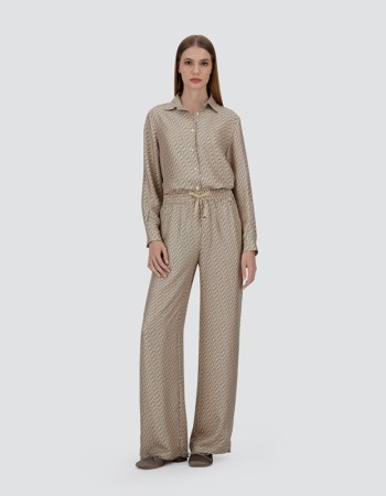 TROUSERS IN ICONIC PRINT SILK Herno for women TROUSERS IN ICONIC PRINT SILK Herno for women